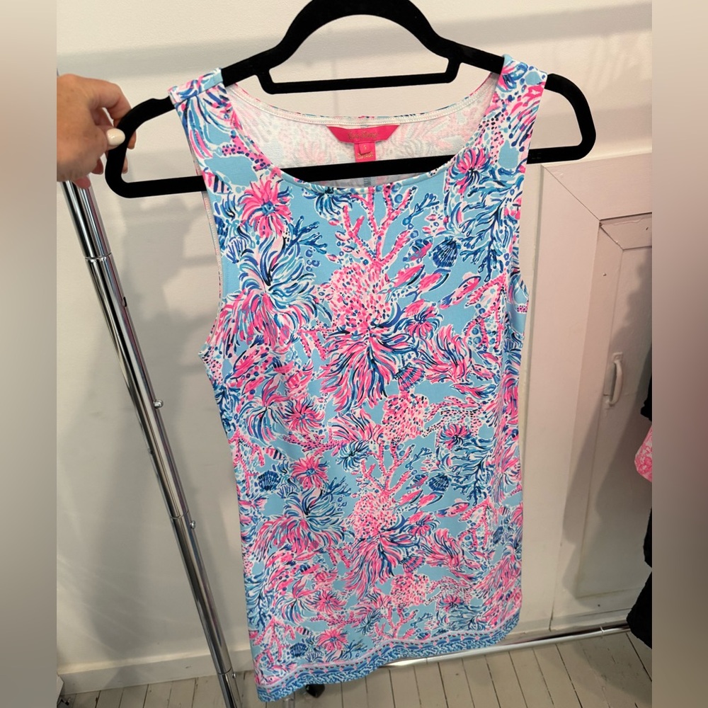 Lilly Pulitzer Pink and Blue Floral Dress